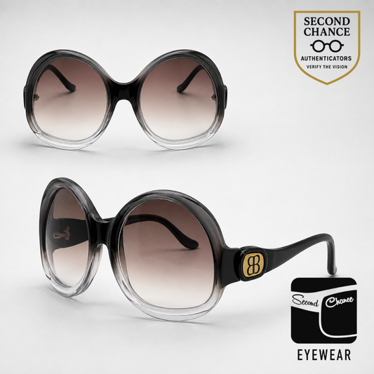 Balenciaga BAL 0003/N/S HEXLF Oversized Vintage Round Sunglasses/Unworn-Italy