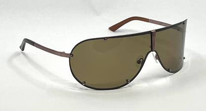 Basile BA4306 Col 30-Y2K Vintage Shield Sunglasses Made Italy-NOS-Rare