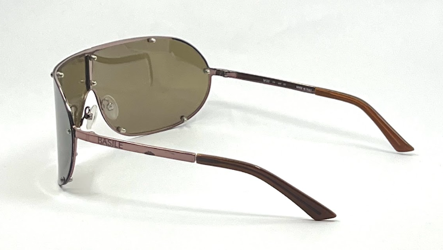 Basile BA4306 Col 30-Y2K Vintage Shield Sunglasses Made Italy-NOS-Rare