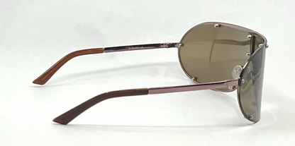 Basile BA4306 Col 30-Y2K Vintage Shield Sunglasses Made Italy-NOS-Rare