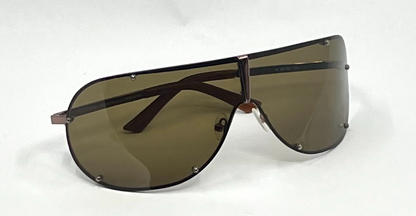 Basile BA4306 Col 30-Y2K Vintage Shield Sunglasses Made Italy-NOS-Rare