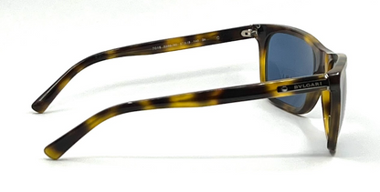 Bvlgari 7018 5299/80 Tortoise Blue Lens Vintage Sunglasses Made in Italy 57-19