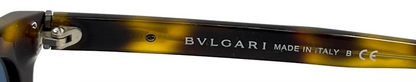 Bvlgari 7018 5299/80 Tortoise Blue Lens Vintage Sunglasses Made in Italy 57-19