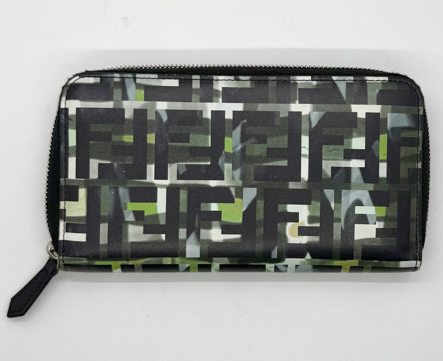 FENDI FF LOGO CAMO ZIP-AROUND WALLET / LONG CLUTCH – NEW / UNUSED