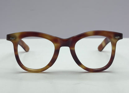 Late 60's NOS Thick French Panto Style Eyeglass Frames with Folding Temples