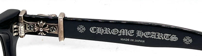 Chrome Hearts Vagillionaire II BK Black Optical Eyeglasses-Unworn-Full Kit-Japan