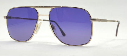Rodenstock R 2728 D Aviator Sunglasses-New Solid Purple Custom Lenses-Unworn