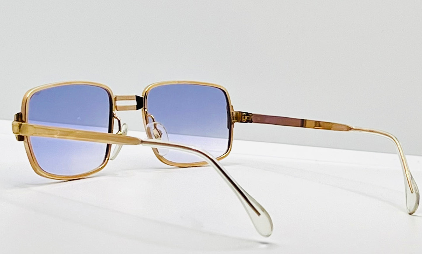 Meritad MOD.391T-Vintage Gold Frame w/New, Custom Aquaviolet Gradient Lenses-Deadstock-Germany