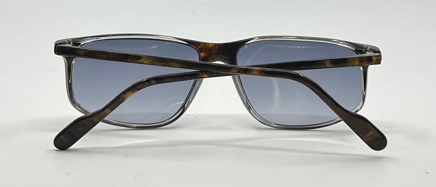 Alpina EA 76–3337602 Vintage Sunglasses-New Blue Smoke Gradient Custom Lenses-56mm