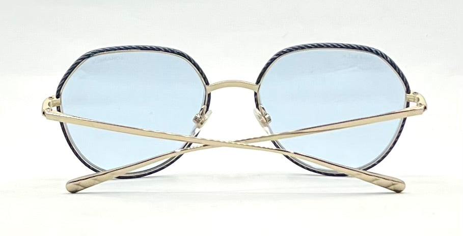 Chanel 4251-J Vintage Y2K Vintage Sunglasses-Blue Lenses – Italy