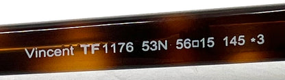 Tom Ford Vincent TF1176 53N C2 Havana Sunglasses 56-15-145 New