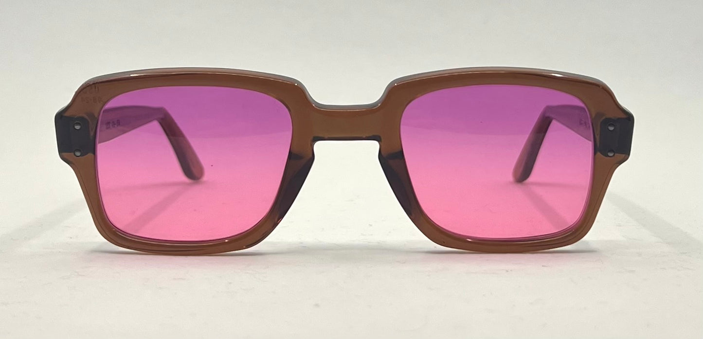 USS BCG 46-24 Vintage Military Glasses – Pink Gradient Second Chance Customs