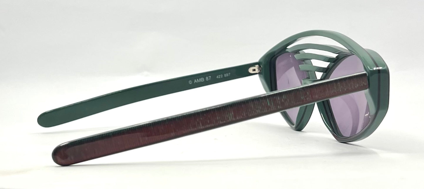 Anne Marie Beretta Archive Sunglasses ©1987 Deadstock Unworn France AMB 87 422 897