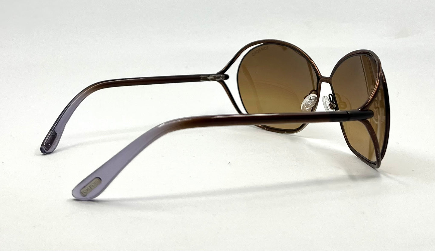 Tom Ford TF686 58 Brown Gradient Sunglasses-Unworn-Full Kit-Made in Italy