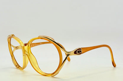 Christian Dior 2189 10 Amber Gold Vintage Deadstock Frame – Customizable or RX