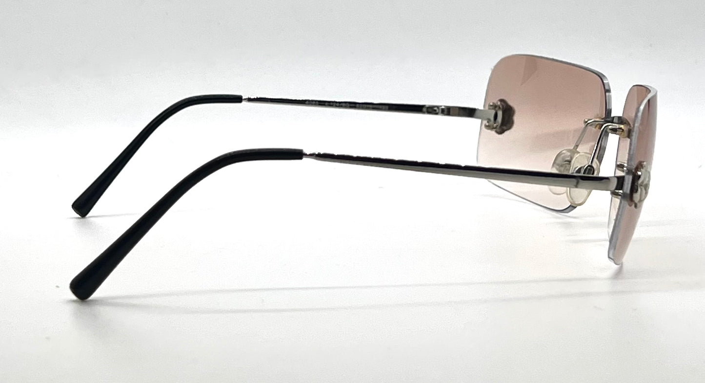Chanel 4085 Y2K Rimless Camellia-Unworn Reconstructed Custom Sunglasses
