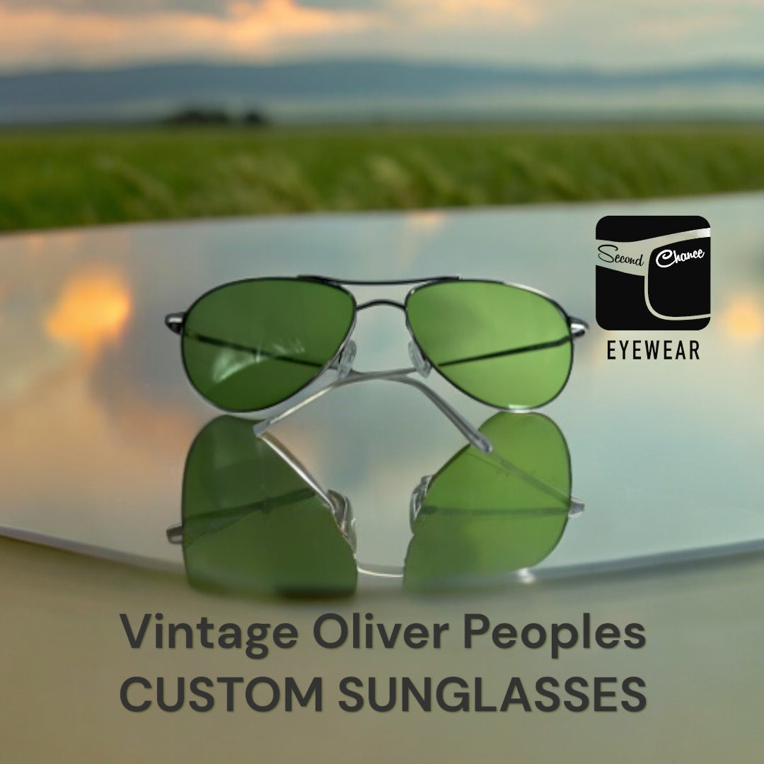 Vintage OLIVER PEOPLES BENEDICT Sunglasses w/New Berko’s Designs Custom Lenses