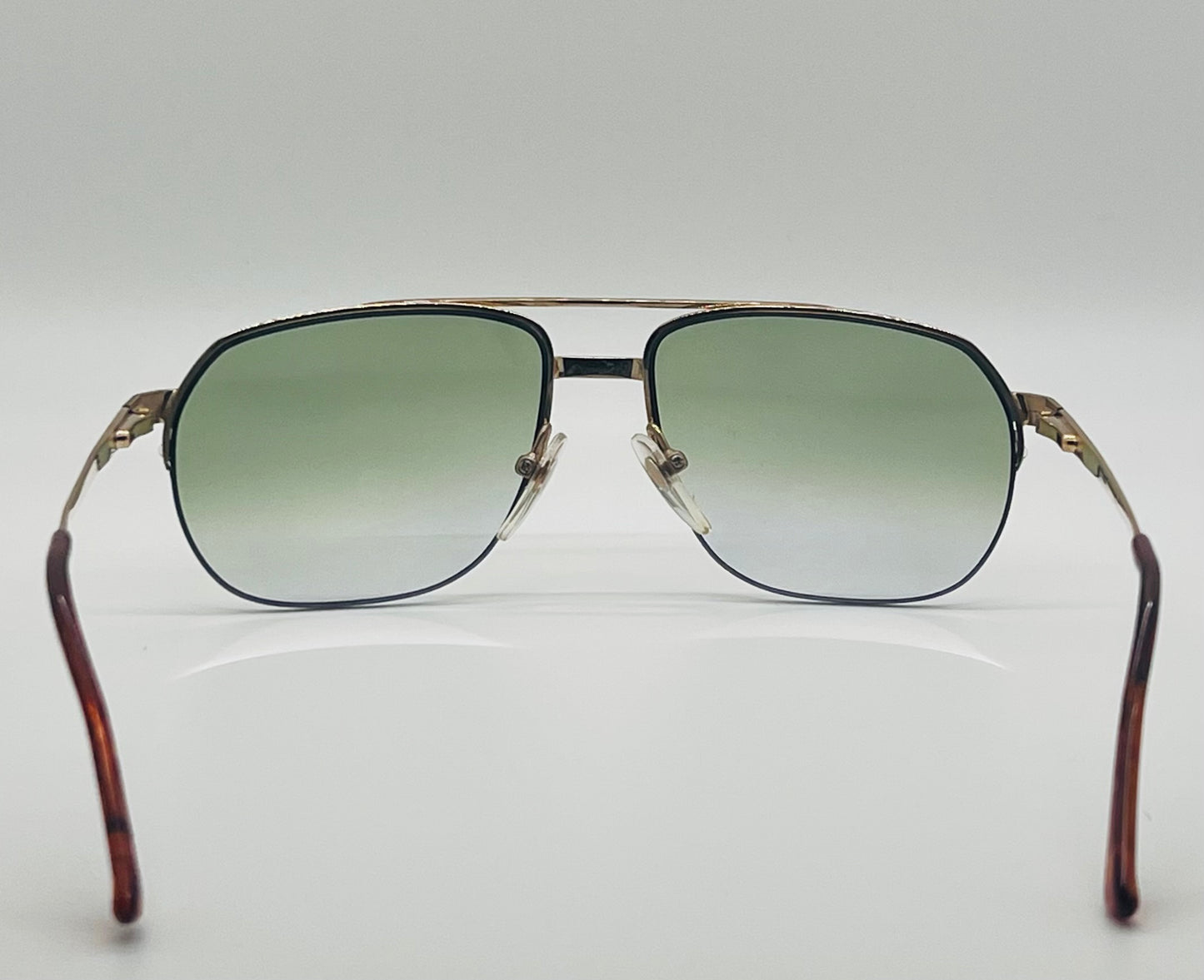 Vintage ALFRED DUNHILL 6233A 41 HALF RIM Frame RENEWED with Brand New- Custom Berko’s Designs Lenses