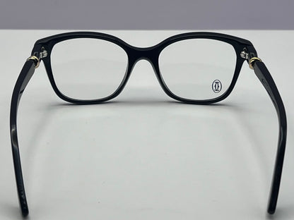 CARTIER PARIS Black Acetate Frames-UNWORN New/Old Stock-Factory Lenses-RX Ready