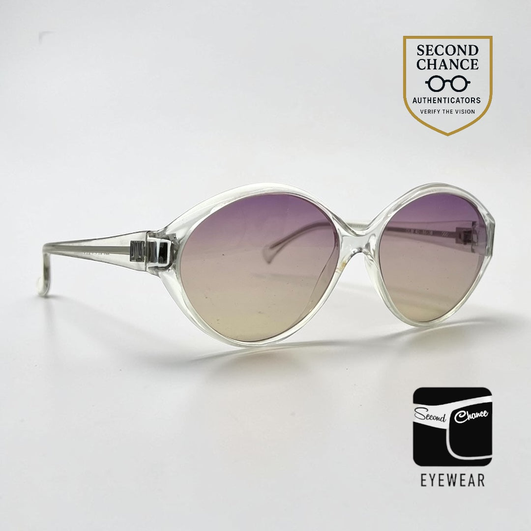 Lanvin France OLB 40 Vintage Sunglasses-New Gradient Tinted Custom Lenses-55mm