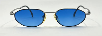 Jaguar 3326 263 Vintage Sunglasses 50-18 Unworn w/ Solid Blue Second Chance Customs