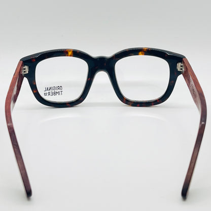 Original Timber Co. San Francisco Eyeglass Frames-Model: B-15000
Y2K Deadstock-Genuine Wood Temples