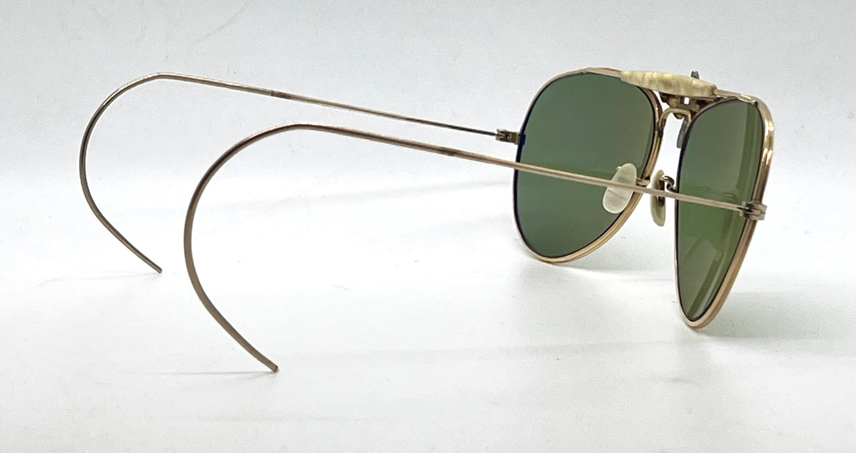 Art-Craft Winged Propeller Aviator-12K GF-Mother-of-Pearl VINTAGE Sunglasses