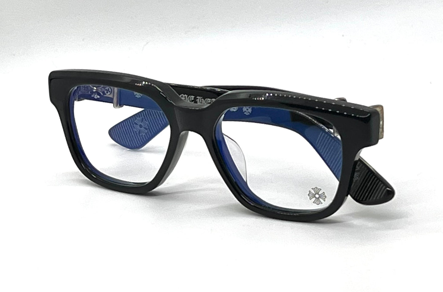 Chrome Hearts Vagillionaire II BK Black Optical Eyeglasses-Unworn-Full Kit-Japan