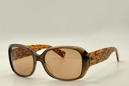 Christian Dior Flannelle 5 Vintage Sunglasses w/New Solid Brown Custom Tinted Lenses-Germany-56mm