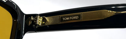 Tom Ford TF1202 52E ICON Collection Sunglasses-Zeiss Yellow Lenses-Full Kit-New