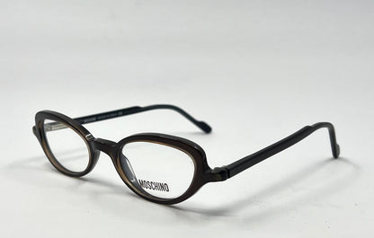 Moschino M3581-V 251 Brown Eyeglasses Y2K Vintage-Unworn-Italy 45Mm