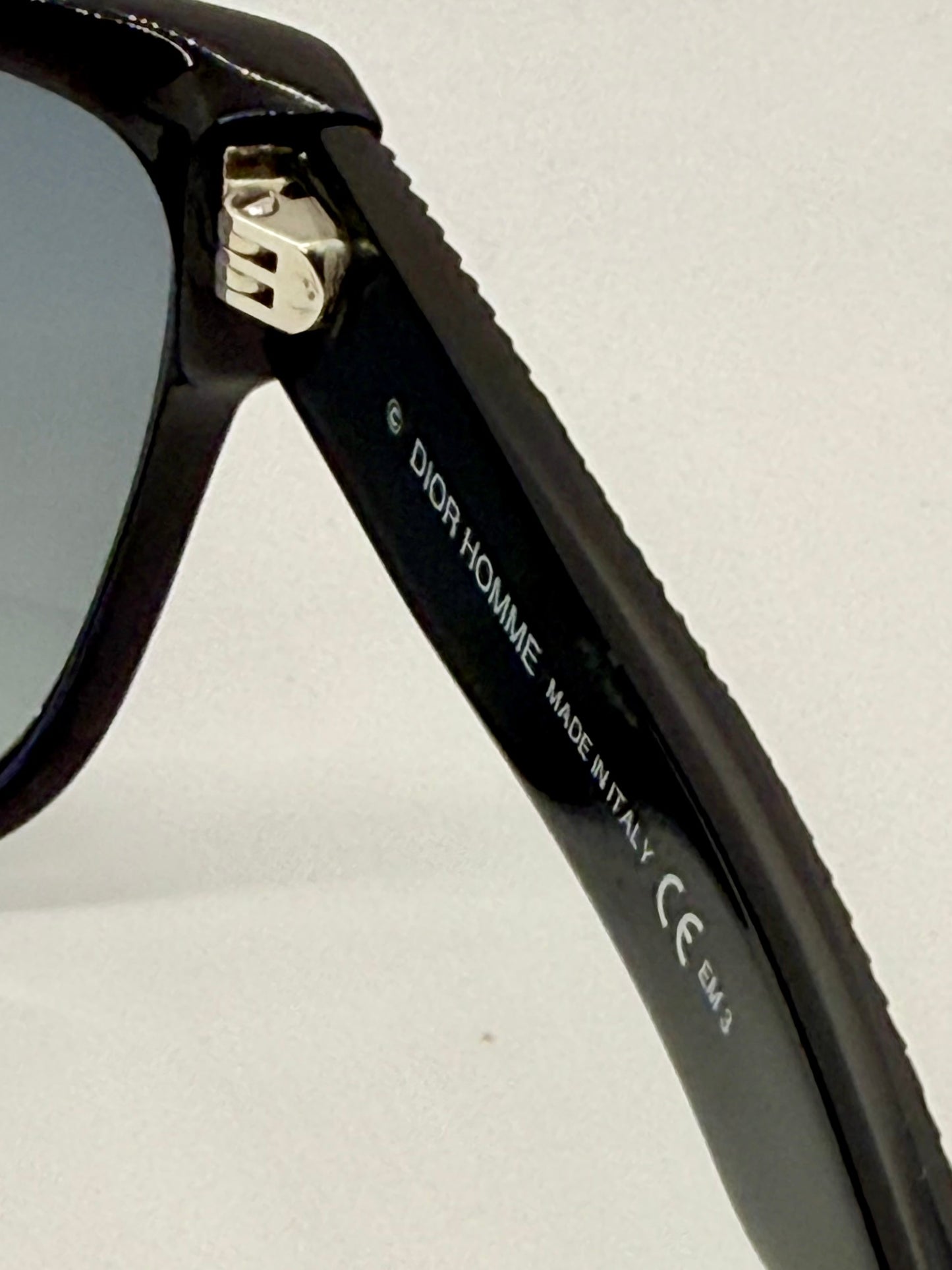 Dior Homme Black Tie 188S 98KHD VINTAGE Sunglasses Black Italy Full Kit