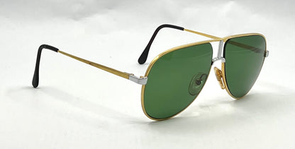 HEAD 77 F020-Vintage Aviator Sunglasses-Green Lenses-Italy-60mm-Unworn