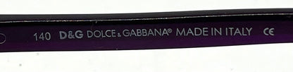 D&G 2068 282 Deadstock Y2K Full-Rim Sunglasses Violet Lenses-55mm-Italy