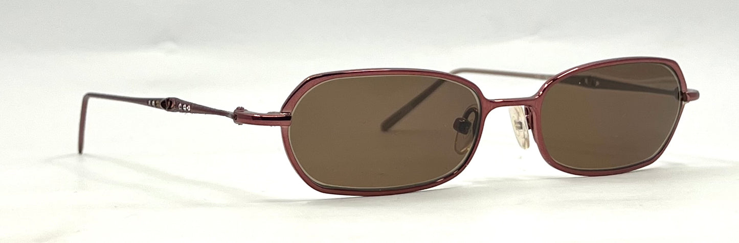 Valentino 5327 OJV2 Y2K Vintage Sunglasses-New Solid Brown Custom Lenses