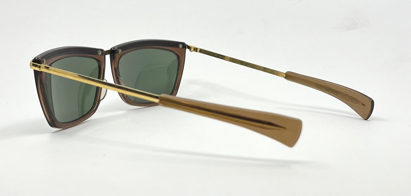 Vintage B&L Ray-Ban USA Pre-Olympian Deluxe Gold Tortoise Sunglasses BL Lenses