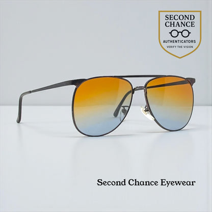 Tura MOD 278 Vintage Deadstock Japan Aviator-New Gradient Tinted Custom Lenses