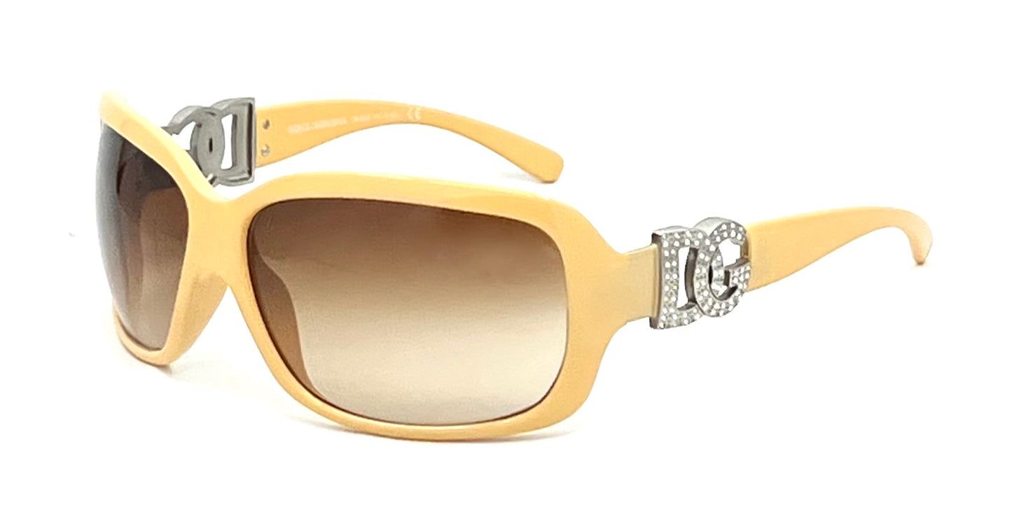 Dolce & Gabbana DG6029-B Crystal Logo Sunglasses-Vintage Y2K-Italy