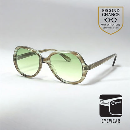 OWE 224-40 VINTAGE Sunglasses Made in Germany-Oversized Round Frame