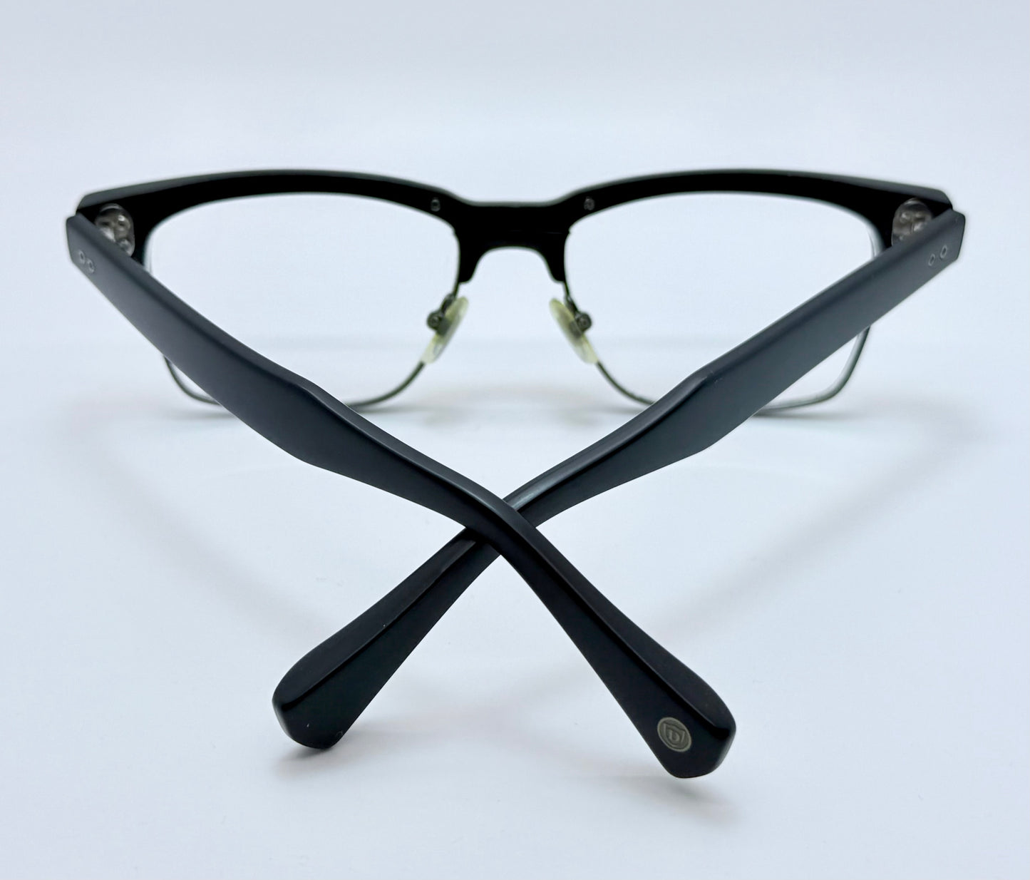 RARE DITA GRAND RESERVE TWO DRX-2061-A-BLK-SLV-55 – Matte Black/Silver – Japan-Made Luxury Eyewear