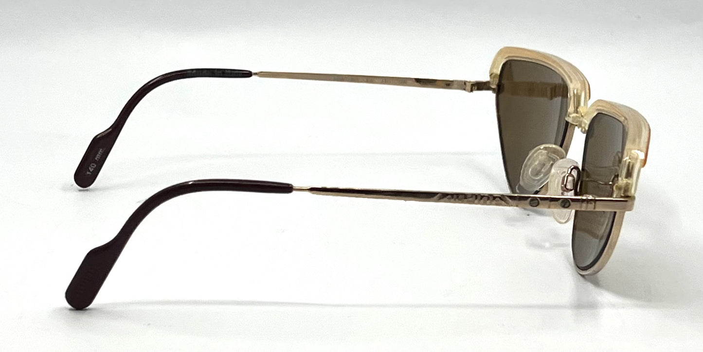 Alpina FM 61 West Germany Cat Eye Vintage Sunglasses-New Custom Lenses-Unworn
