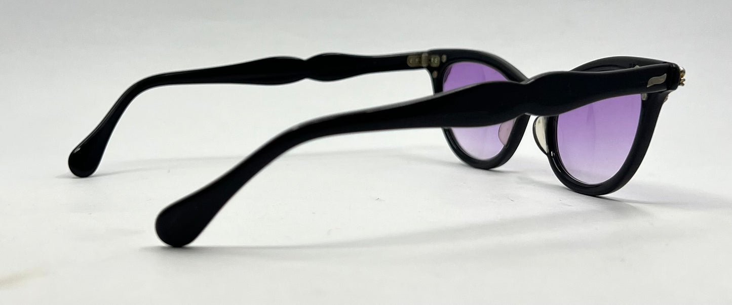 IMPERIAL USA Vintage Cat Eye Sunglasses-New Purple Gradient Lenses-Renewed