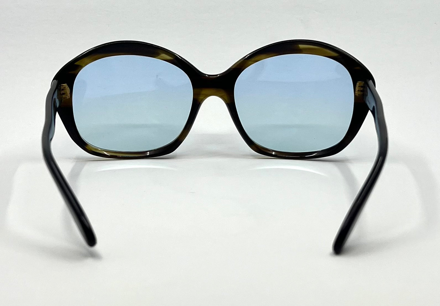 Fiorucci Oversized Vintage Sunglasses w/New Solid Sky Blue Day/Night Custom Tinted Lenses