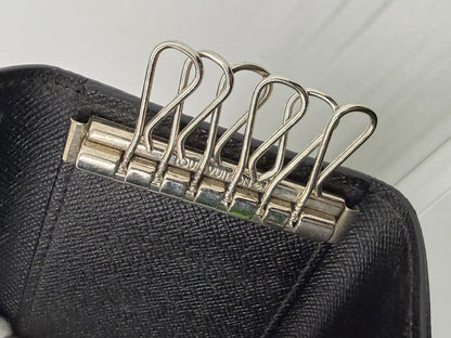 Louis Vuitton Damier Graphite 6 Ring Key Holder Wallet Made in France