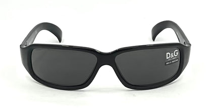 D&G 2165 VINTAGE Y2K Black Sunglasses 61-13 Unworn-Full Kit-Italy