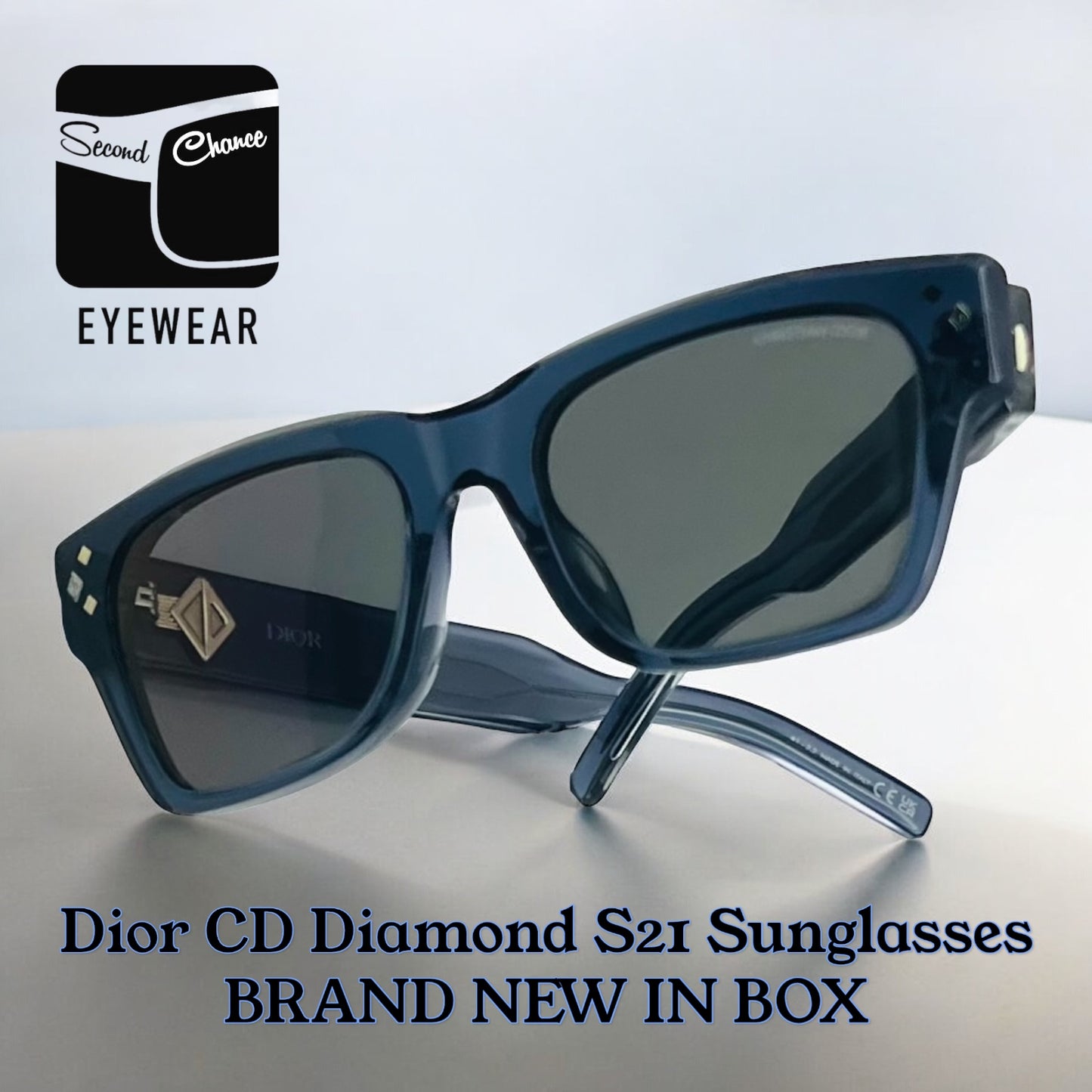 Dior CD Diamond Sunglasses-Mod. S2I 30G7 *3 54▪️19 145-FULL KIT-Made in Italy