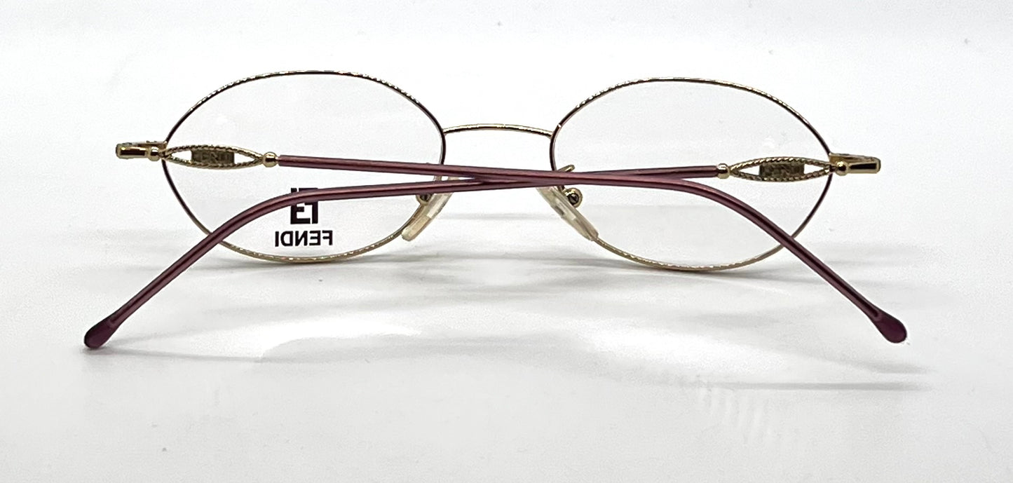 Fendi F500 Amethyst Swirl Unworn/NOS Vintage Eyeglasses Italy 49mm