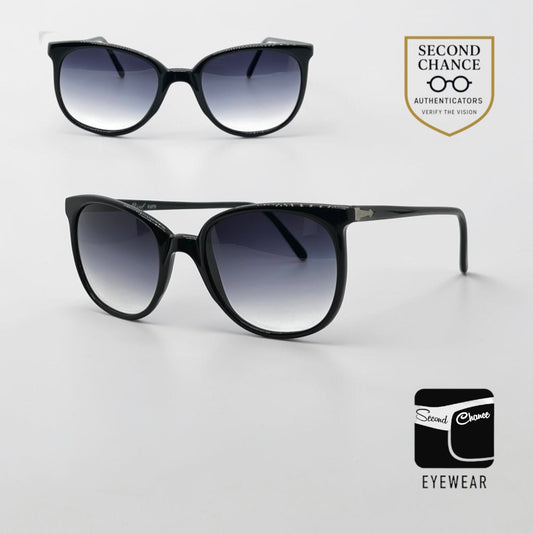 Persol Ratti 09181 Black Sunglasses- w/ New Custom Gradient lensss