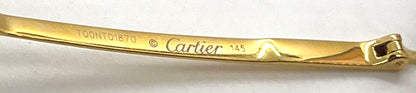 Cartier Santos CT0407O Gold Titanium-New Custom Transitions Sunglasses Full Kit