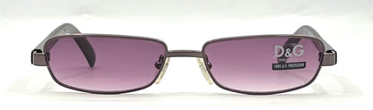 D&G 2068 282 Deadstock Y2K Full-Rim Sunglasses Violet Lenses-55mm-Italy